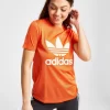 Adidas Originals Trefoil Flock T-Shirt Dame