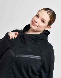Nike Tech Fleece Full Zip Plus Size Hættetrøje Dame -Damemode Tilbud jd 386316 d
