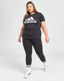 Adidas Core Badge Of Sport Plus Size T-Shirt -Damemode Tilbud jd 459350 d