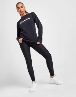 Berghaus Langærmet Logo T-Shirt Dame -Damemode Tilbud jd 463801 c