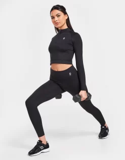 Gym King Core Crop 1/4 Zip Top -Damemode Tilbud jd 511023 c