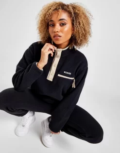 Columbia Helvetia Crop 1/4 Button Fleece