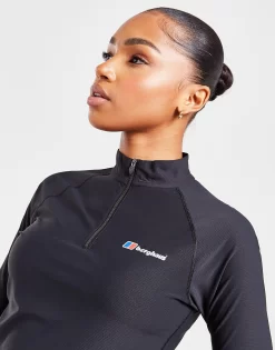 Berghaus Logo 1/4 Zip Top -Damemode Tilbud jd 553065 c