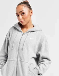 Nike Phoenix Fleece Oversized Full Zip Hoodie -Damemode Tilbud jd 556121 d