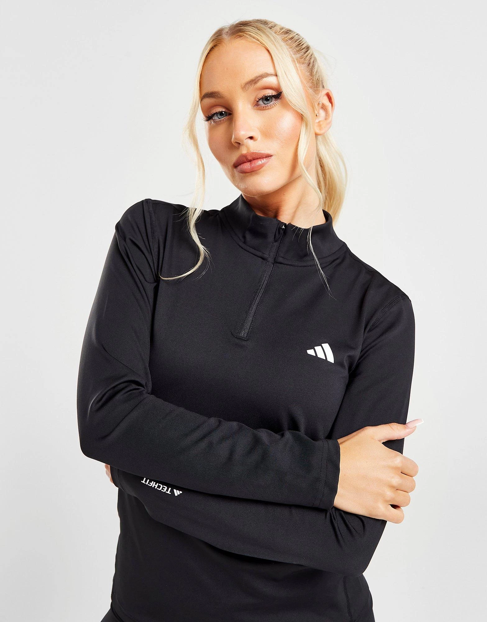 Adidas Tech Fit Training 1/4 Zip Top 2 Adidas Tech Fit Training 1/4 Zip Top - Image 2