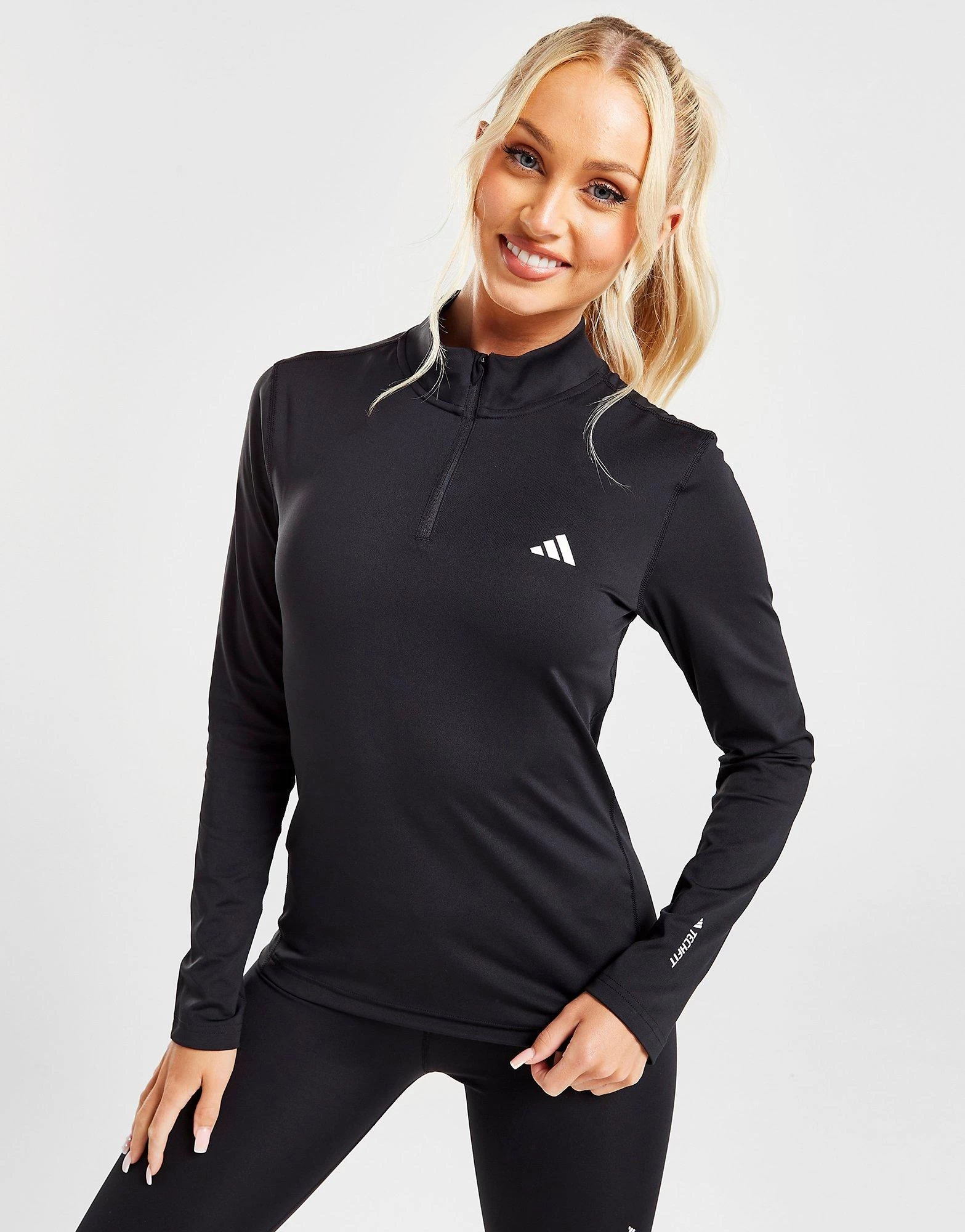 Adidas Tech Fit Training 1/4 Zip Top 3 Adidas Tech Fit Training 1/4 Zip Top - Image 3