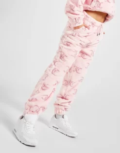 JUICY COUTURE All Over Print Faux Fur Joggers -Damemode Tilbud jd 559180 c
