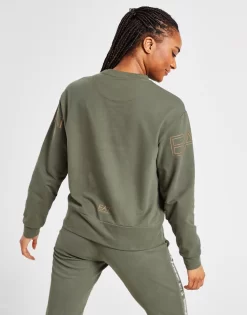 Emporio Armani EA7 Oversized Logo Crew Sweatshirt -Damemode Tilbud jd 622886 c