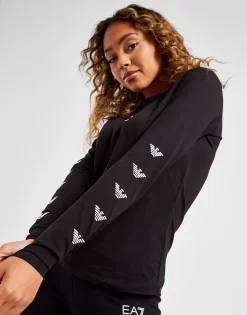 Emporio Armani EA7 Eagle Long Sleeve T-Shirt -Damemode Tilbud jd 622892 d