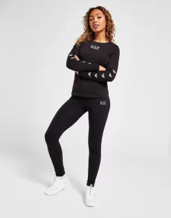 Emporio Armani EA7 Eagle Long Sleeve T-Shirt -Damemode Tilbud jd 622892 e