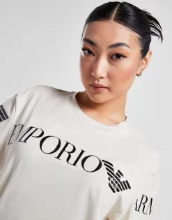 Emporio Armani EA7 Oversized Logo T-Shirt -Damemode Tilbud jd 622896 c