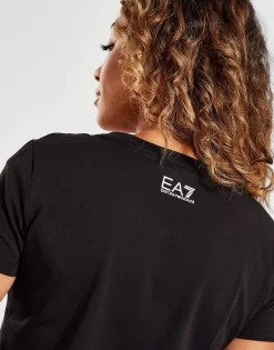 Emporio Armani EA7 Logo Slim T-Shirt -Damemode Tilbud jd 622898 d