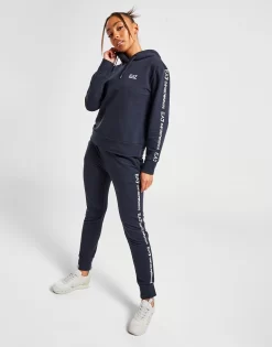 Emporio Armani EA7 Overhead Hooded Tape Tracksuit -Damemode Tilbud jd 622938 g