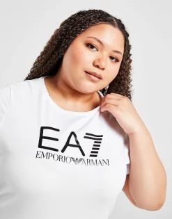 Emporio Armani EA7 Plus Size Core T-Shirt -Damemode Tilbud jd 622960 d