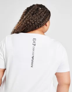 Emporio Armani EA7 Plus Size Core T-Shirt -Damemode Tilbud jd 622960 e