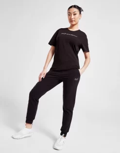 Emporio Armani EA7 Logo Boyfriend T-Shirt -Damemode Tilbud jd 622970 d