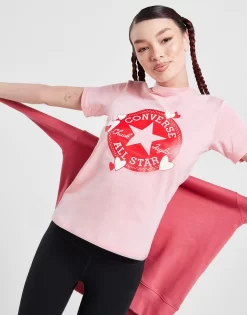 Converse Heart Chuck T-Shirt -Damemode Tilbud jd 625160 f