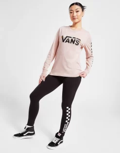 Vans Ditsy Check Long Sleeve T-Shirt -Damemode Tilbud jd 625172 d