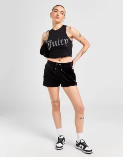 JUICY COUTURE Diamante Hem Tank Top -Damemode Tilbud jd 625399 c