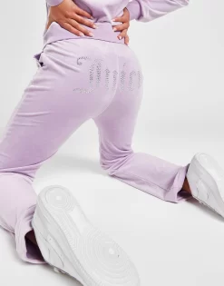 JUICY COUTURE Diamante Velour Track Pants -Damemode Tilbud jd 625401 c
