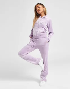 JUICY COUTURE Diamante Velour Track Pants -Damemode Tilbud jd 625401 d