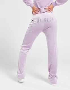 JUICY COUTURE Diamante Velour Track Pants -Damemode Tilbud jd 625401 e