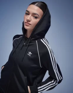 Adidas Originals 3-Stripes Full Zip Hoodie Dame