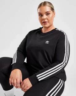 Adidas Originals Plus Size 3-Stripes California Long Sleeve T-Shirt