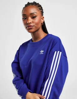 Adidas Originals 3 Stripes Boxy Crew Sweatshirt -Damemode Tilbud jd 628447 d