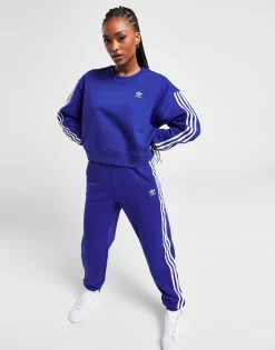 Adidas Originals 3 Stripes Boxy Crew Sweatshirt -Damemode Tilbud jd 628447 e