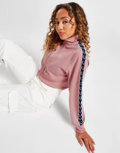 Fred Perry Tape Full Zip Crop Track Top