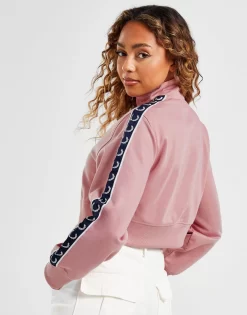 Fred Perry Tape Full Zip Crop Track Top -Damemode Tilbud jd 632164 c