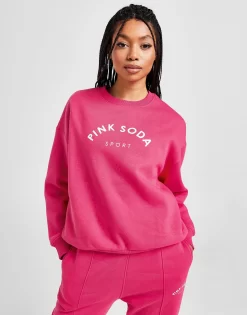 Pink Soda Sport Toluca Crew Sweatshirt -Damemode Tilbud jd 634509 e