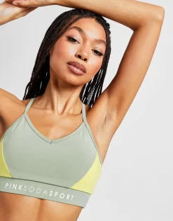 Pink Soda Sport Jova Colour Block Sports Bra
