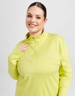 Pink Soda Sport Plus Size Essential Core 1/2 Zip Top