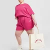 Pink Soda Sport Plus Size Krome Fleece Shorts