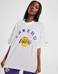 New Era NBA LA Lakers Pin Short Sleeve T-Shirt -Damemode Tilbud jd 649937 d